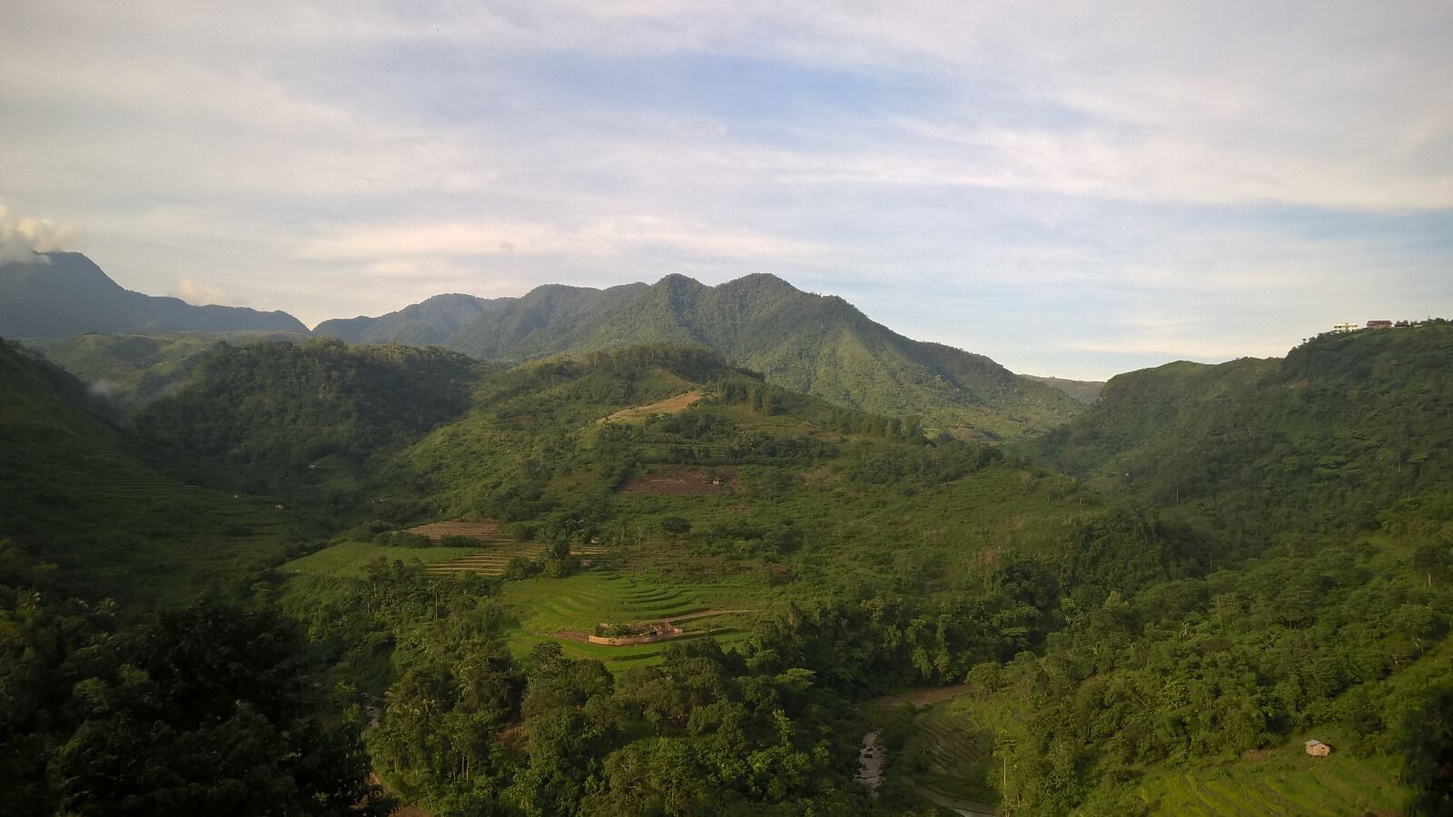 Nokia Lumia 830 sample photo. Blue, skies, greens, mountains photography