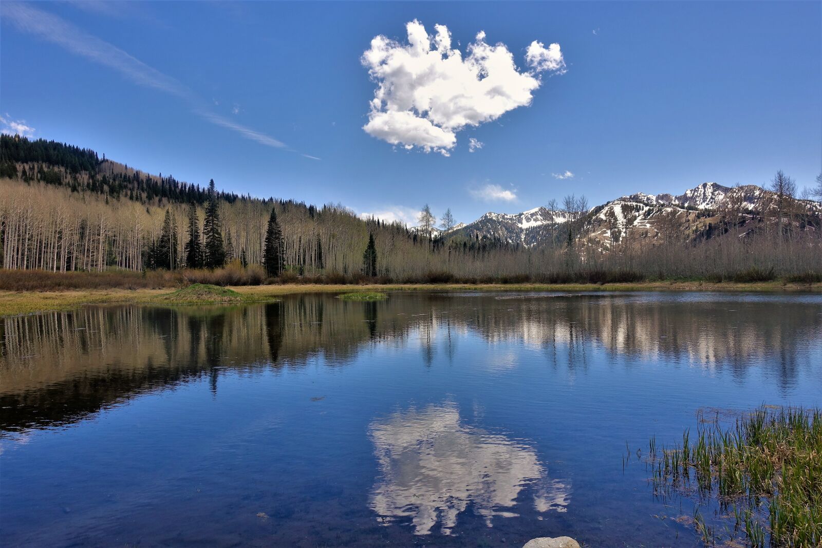 Sony Cyber-shot DSC-RX100 III sample photo. Alpine lake, reflection, cloud photography