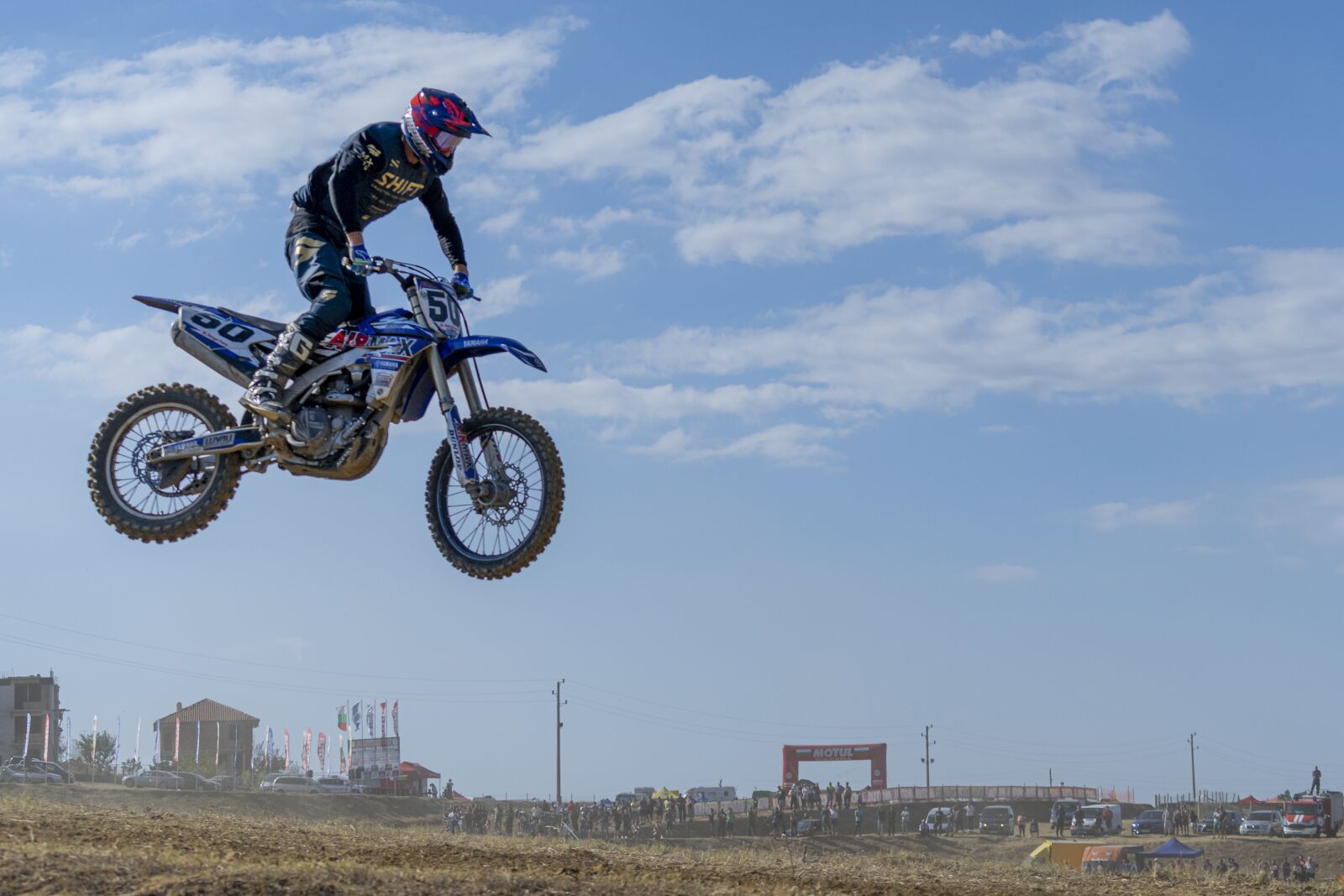 Sony a7 II + Sony FE 70-200mm F4 G OSS sample photo. Motocross, grand prix, engine photography