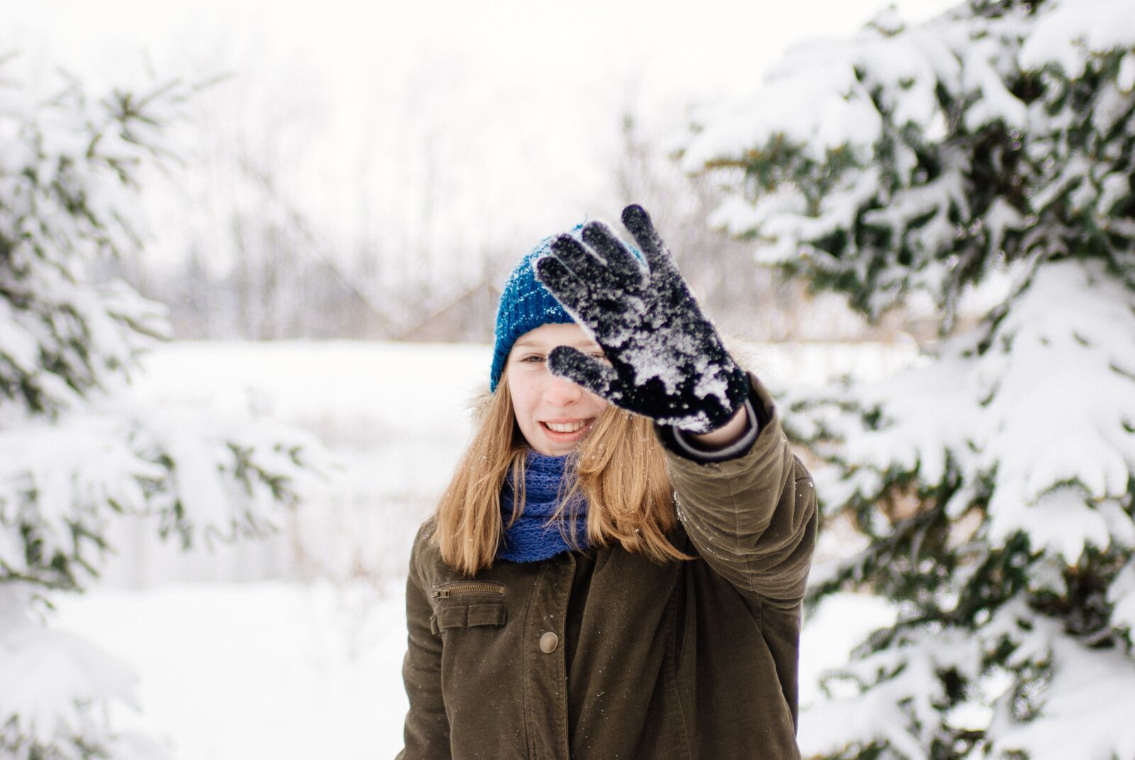 Nikon D80 sample photo. Portrait, girl, winter photography