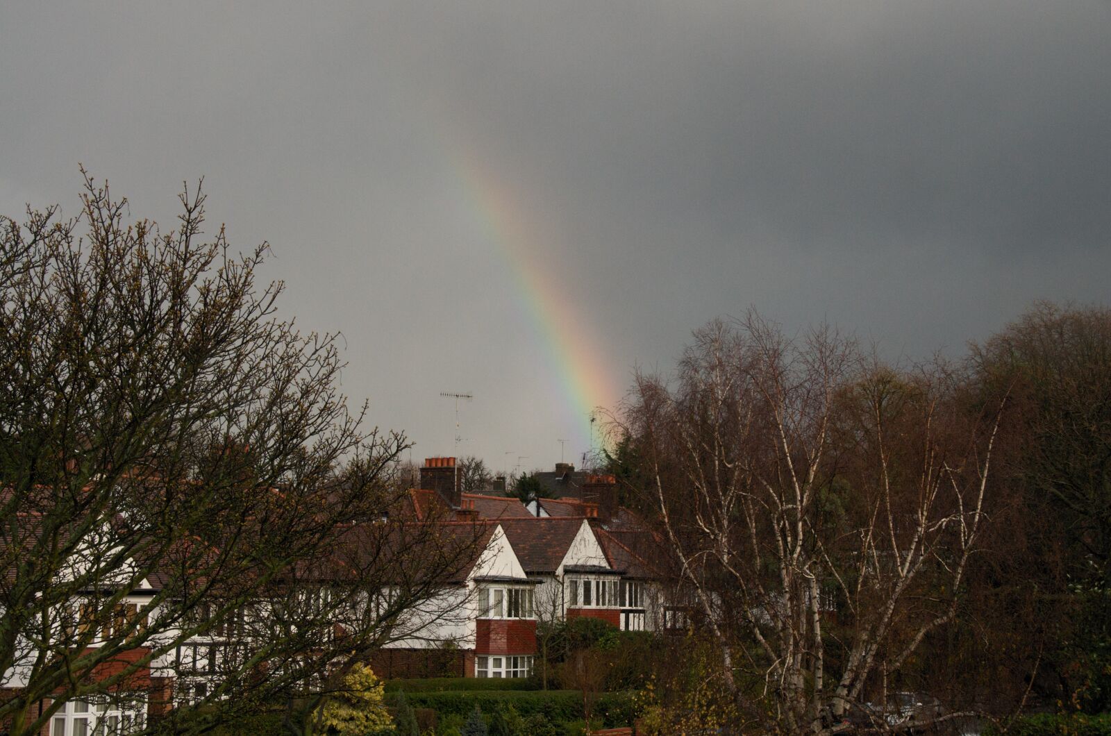 Nikon D300 sample photo. Sky, rainbow, storm photography