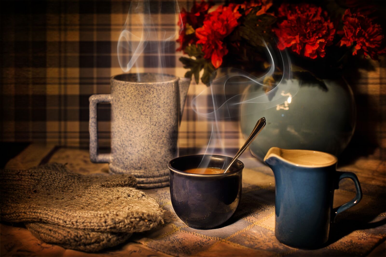Canon EF 50mm F1.4 USM sample photo. Coffee, winter, warmth photography