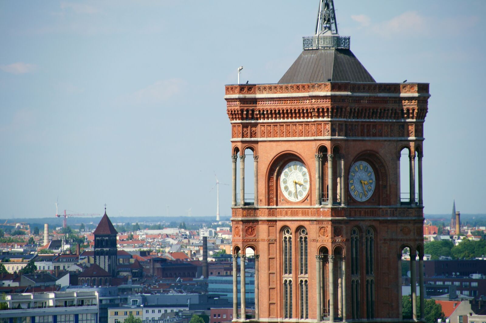 Sony SLT-A37 sample photo. Berlin, town hall, tower photography