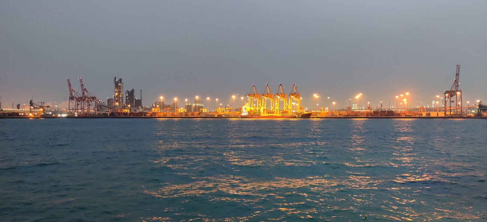 OnePlus GM1901 sample photo. Container terminal, container vessel photography