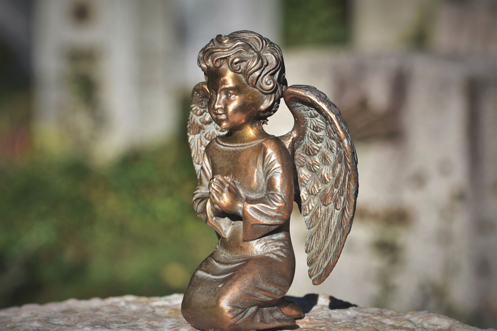 Nikon D7200 sample photo. Angel, cemetery, sculpture photography