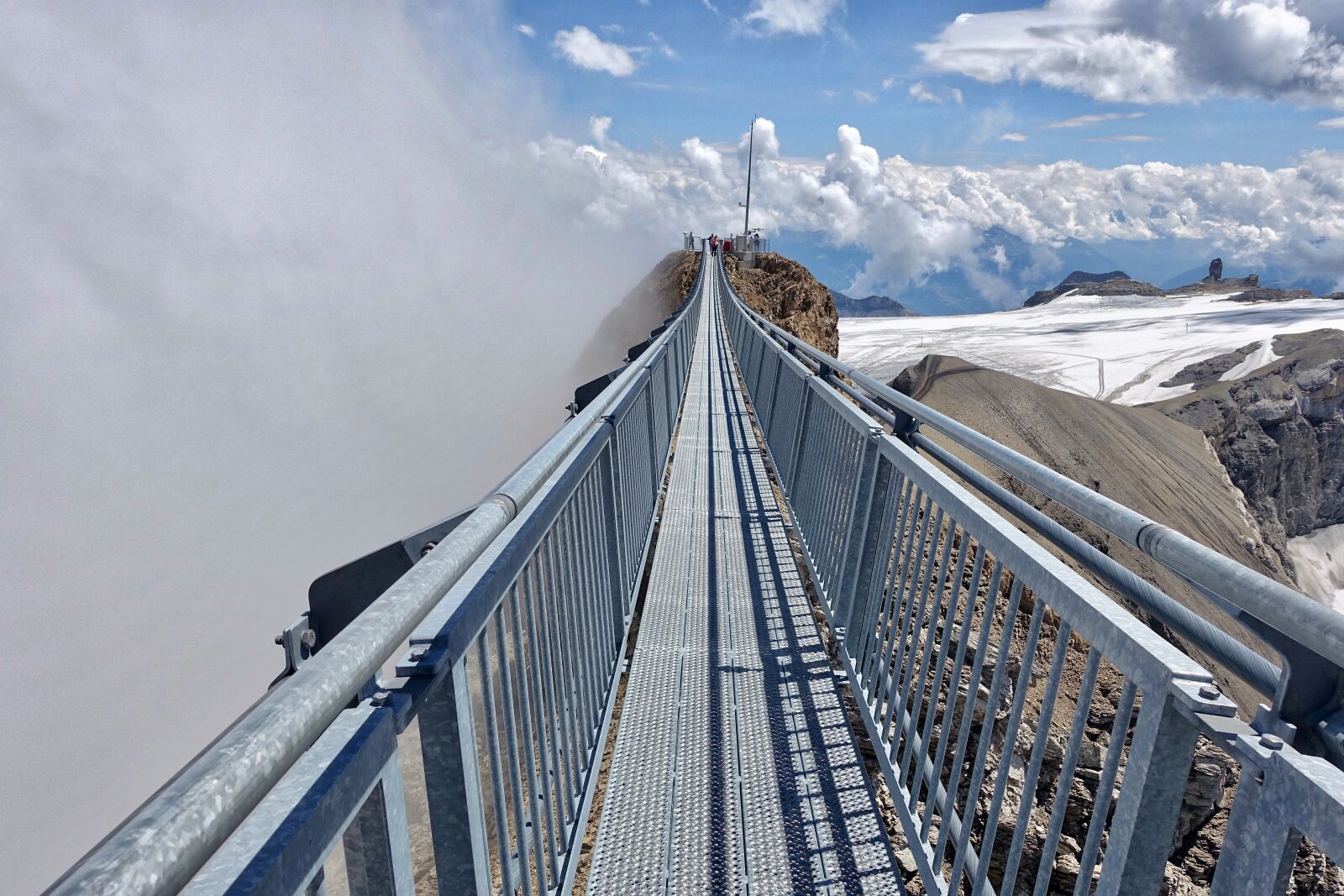 Sony Cyber-shot DSC-RX100 III sample photo. Bridge, mountains, walkway photography