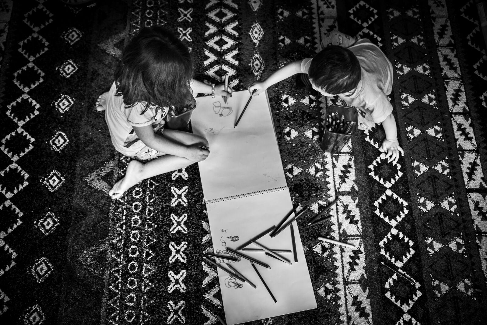 Canon EOS 6D sample photo. Kids, playing, writing photography