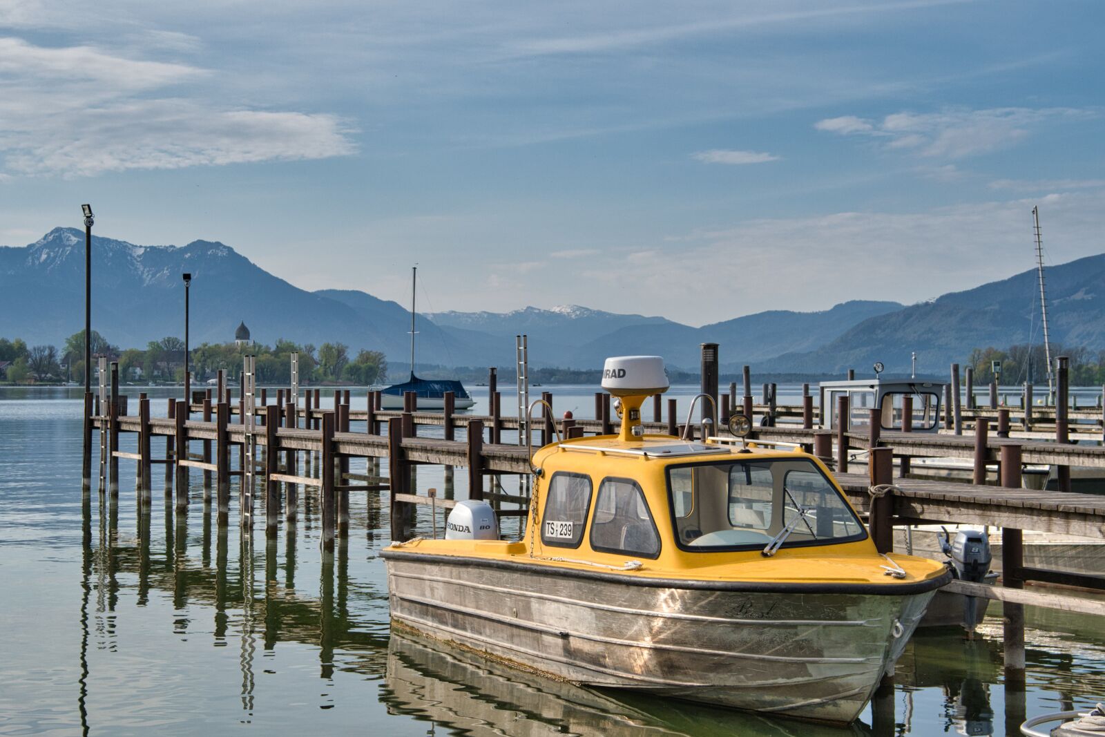 Nikon D7500 sample photo. Landscape, chiemsee, jetty photography