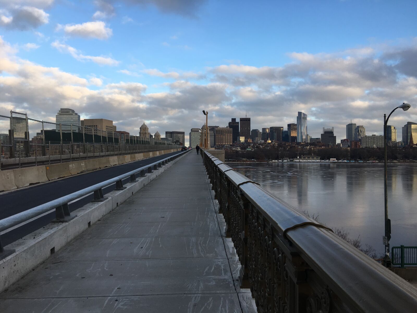 Apple iPhone 6s Plus sample photo. Boston, bridge, city, cloudy photography