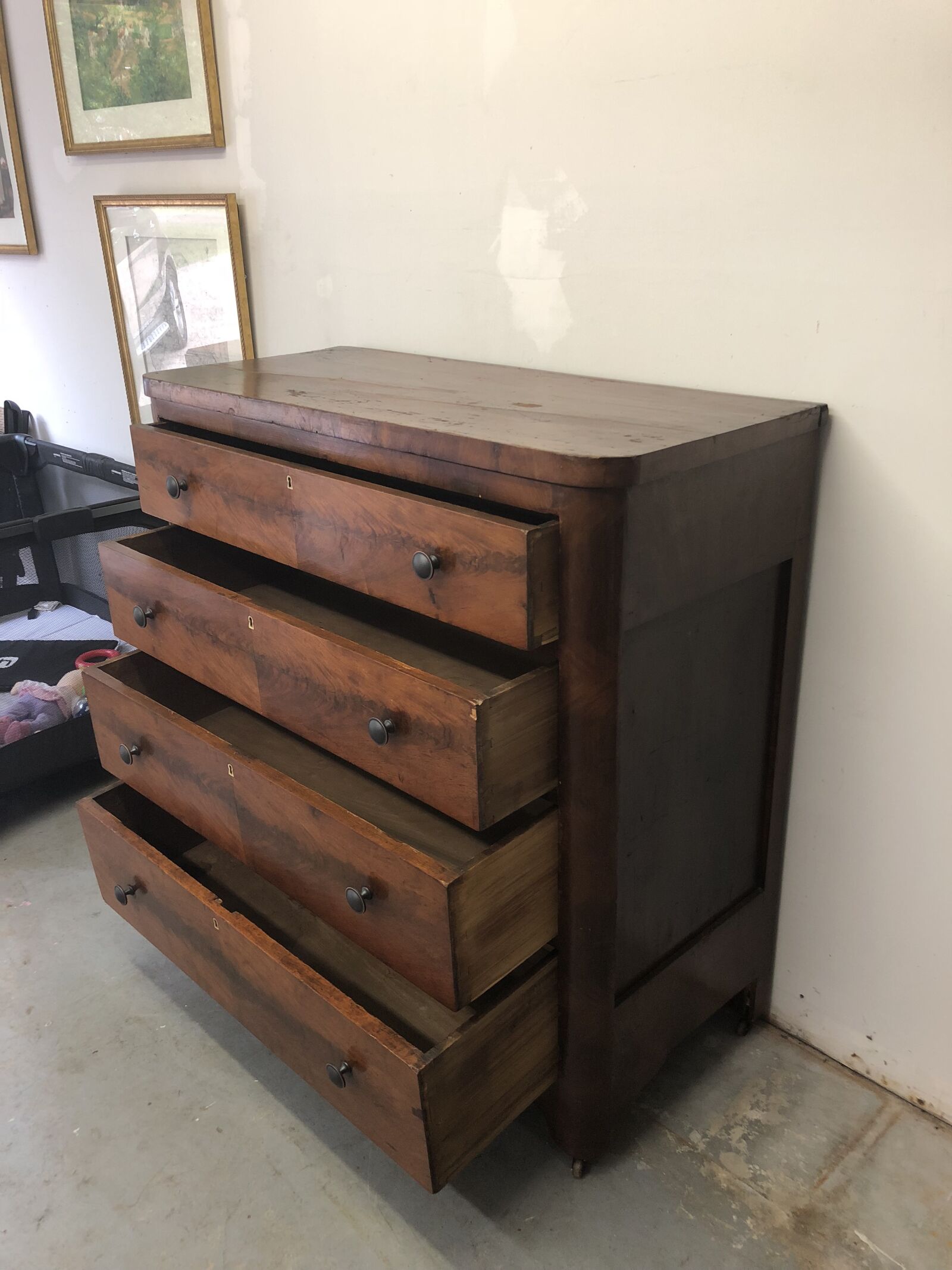iPhone 8 back camera 3.99mm f/1.8 sample photo. Dresser, antique, furniture photography