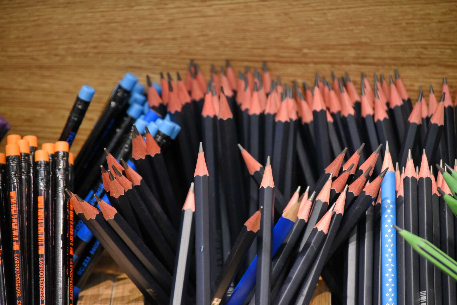 Nikon D5500 sample photo. Pencil, school, education, wood photography