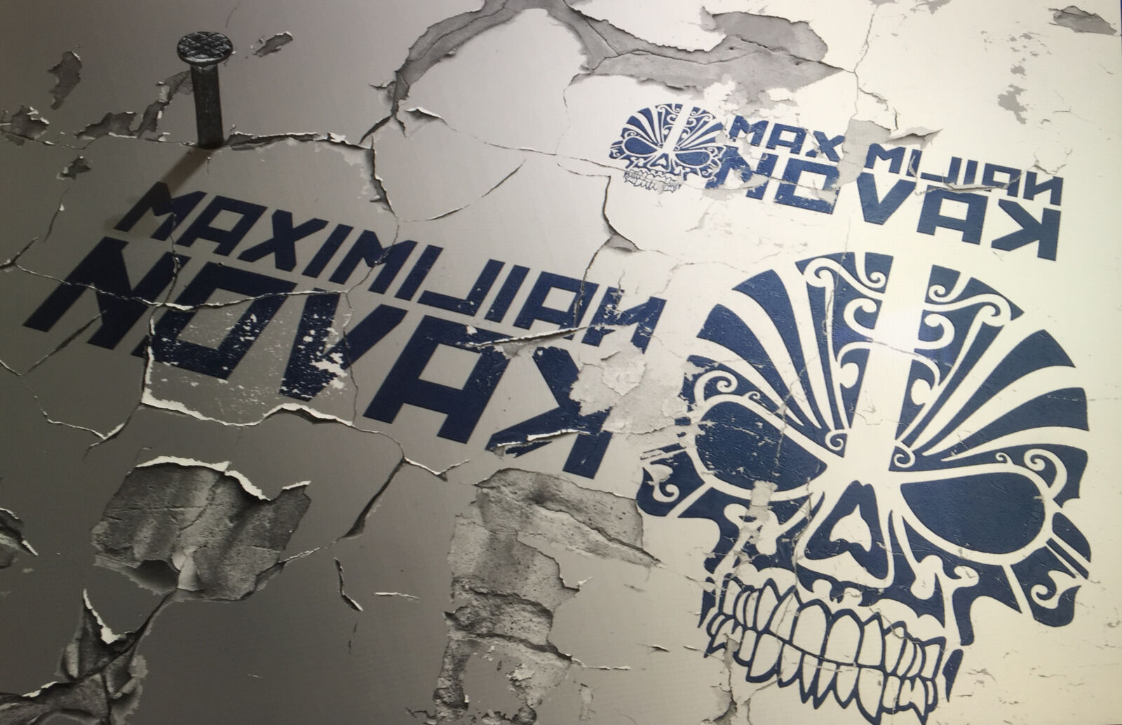 iPhone 6 Plus back camera 4.15mm f/2.2 sample photo. Destroyed, graffiti, skull, wall photography