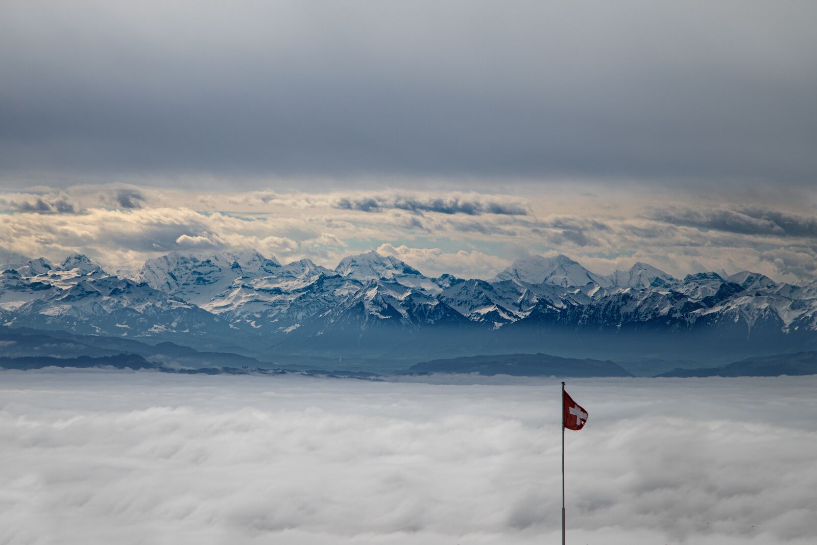 Canon EOS 6D Mark II sample photo. Alpine, fog, grenchenberg photography