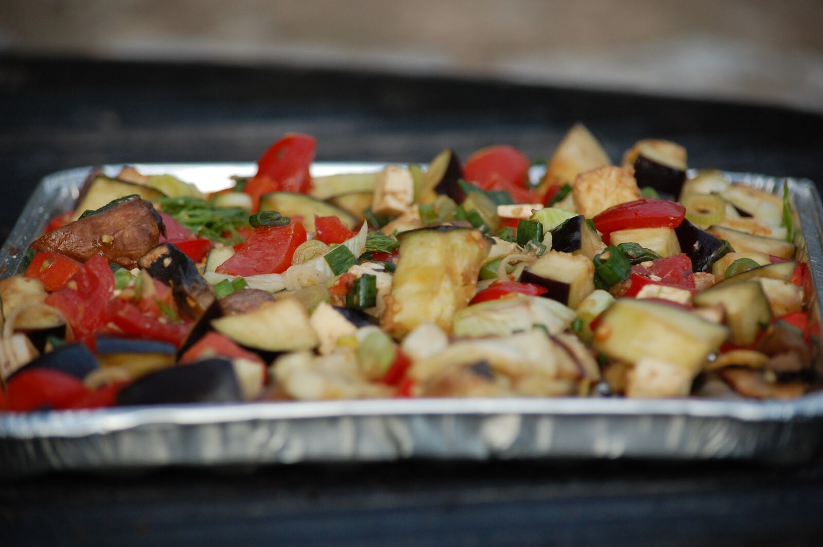 Nikon D40 sample photo. Grilled vegetables, vegetables, eat photography