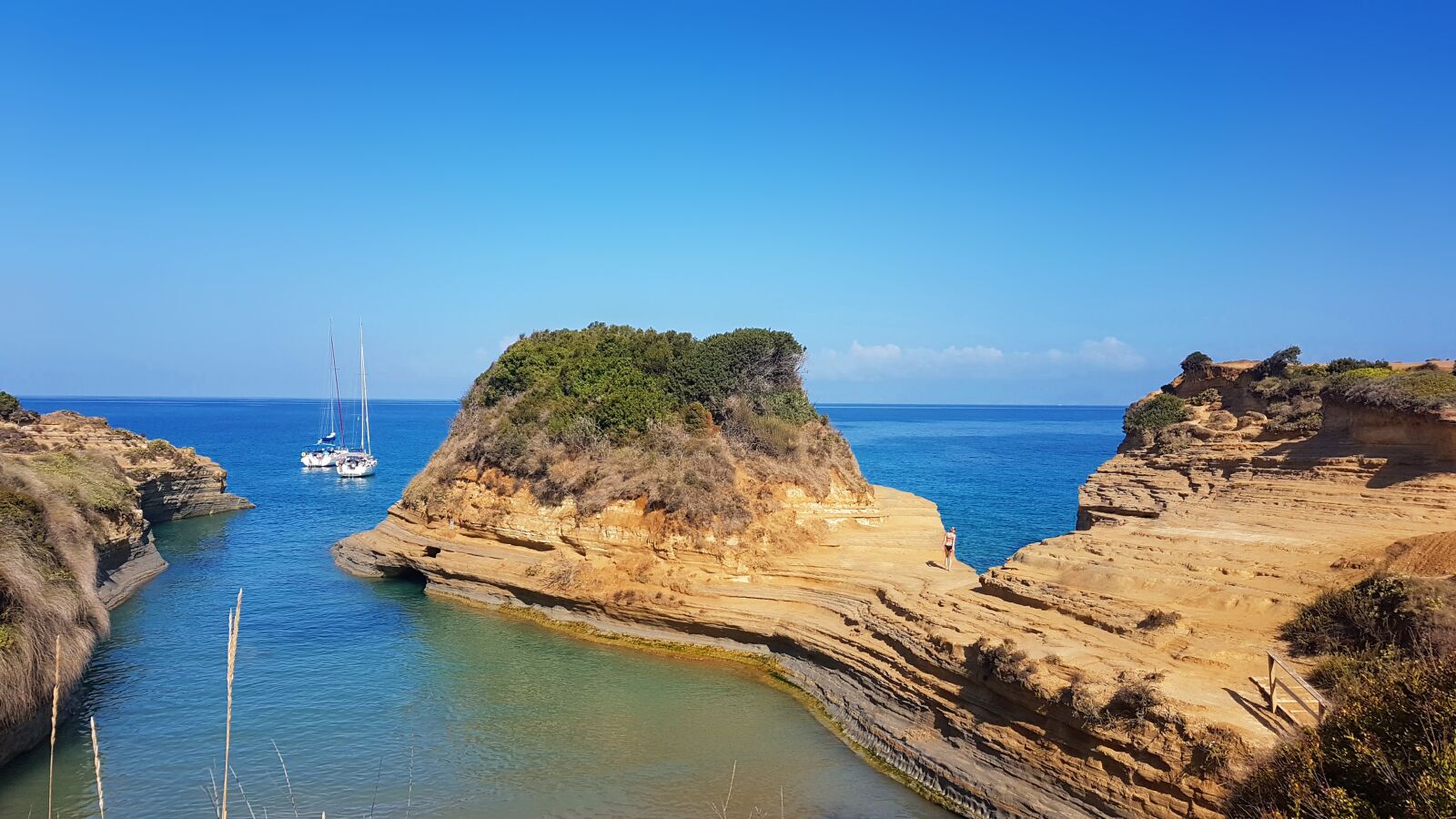 Samsung Galaxy S7 Edge sample photo. Canal d'amour, corfu, greece photography
