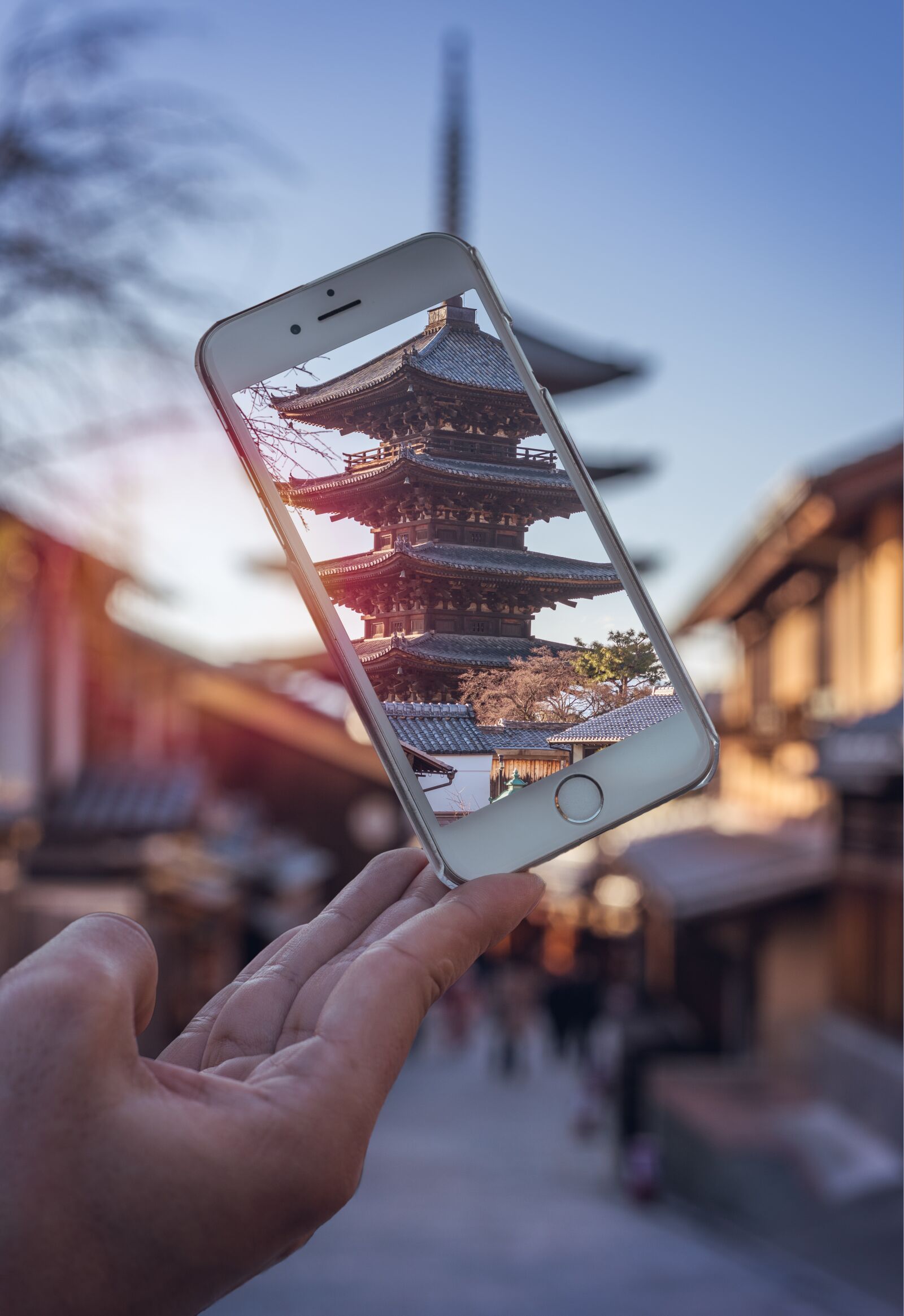 Nikon D810 sample photo. Phone, iphone, temple photography