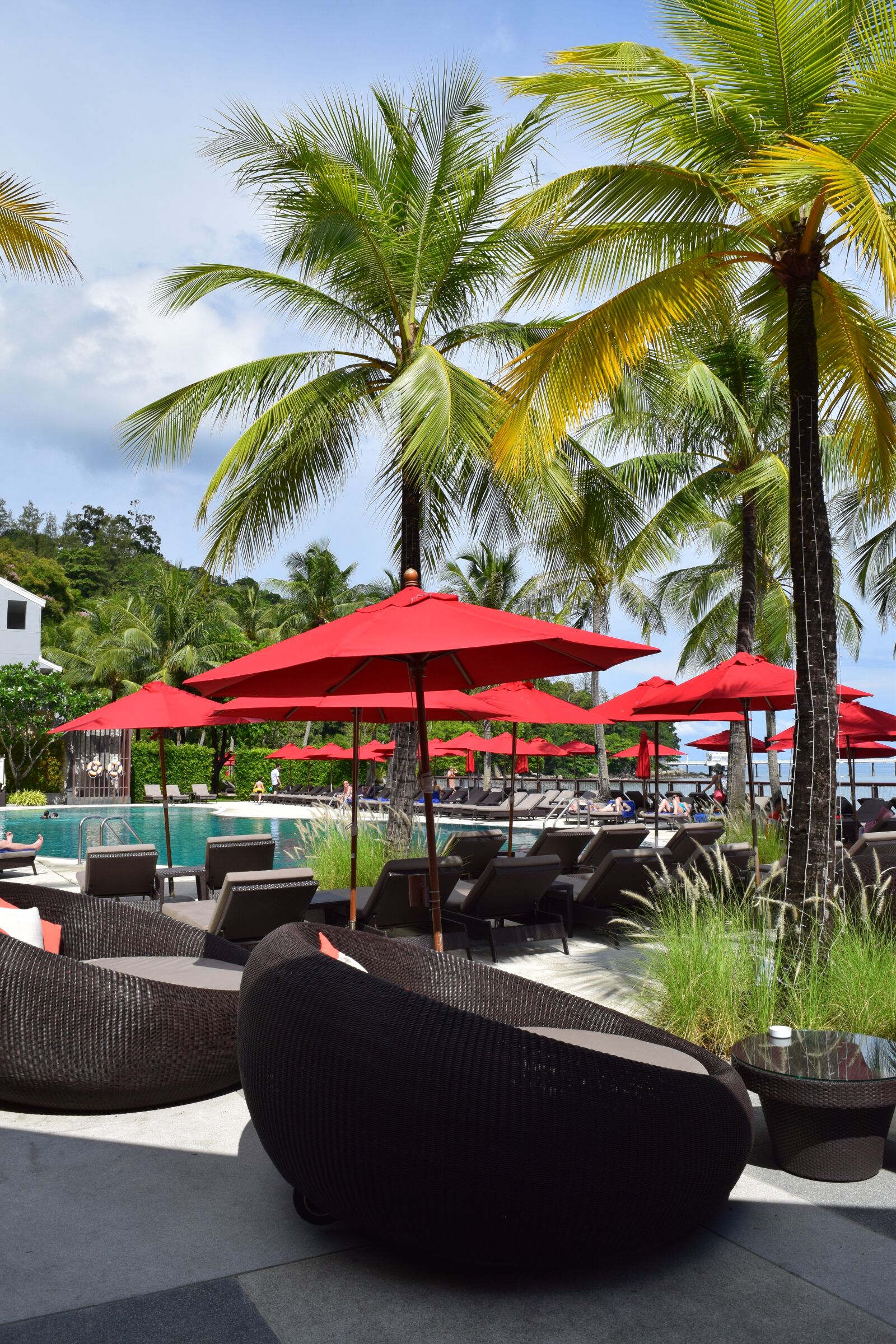 Nikon D3300 sample photo. Hotel, palm trees, sea photography