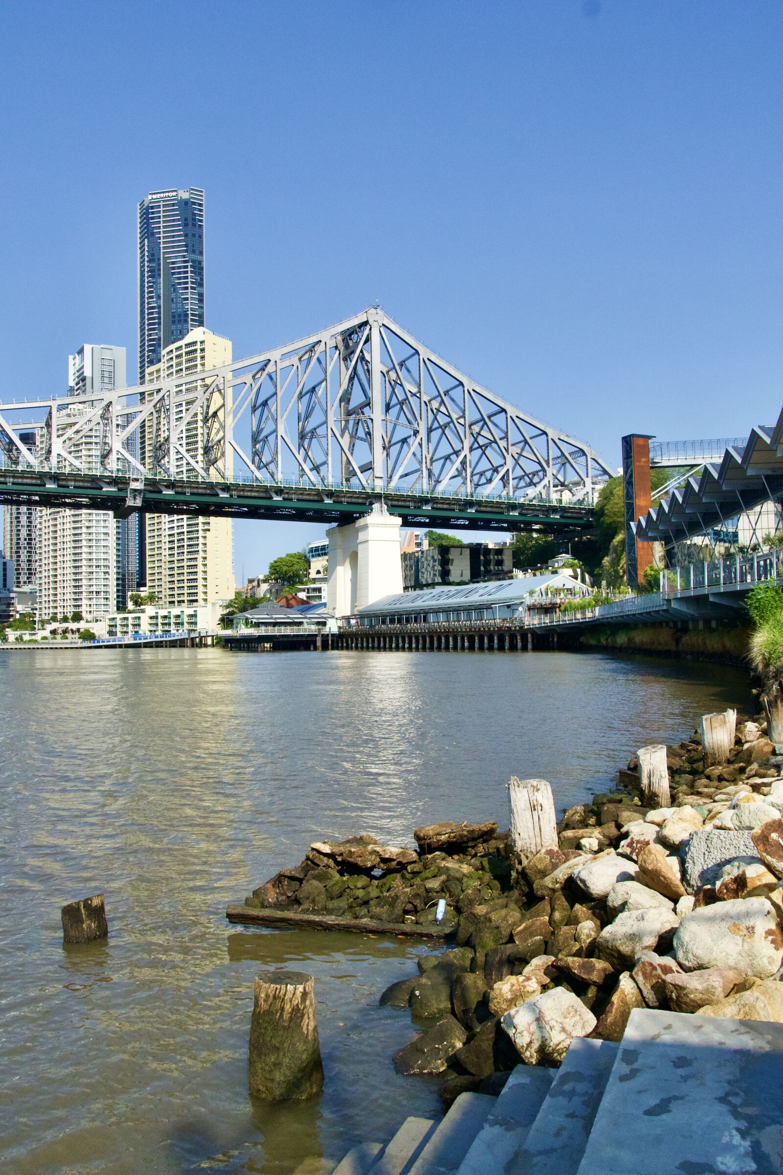 Sony a6500 sample photo. Bridge, brisbane, steel photography