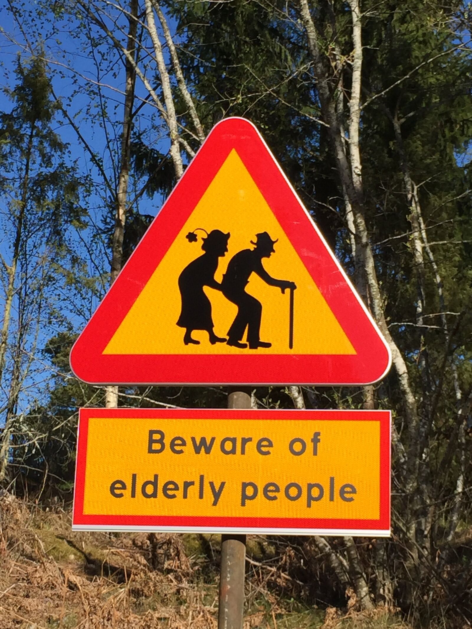 Apple iPhone 6 sample photo. Sign, older, warning photography