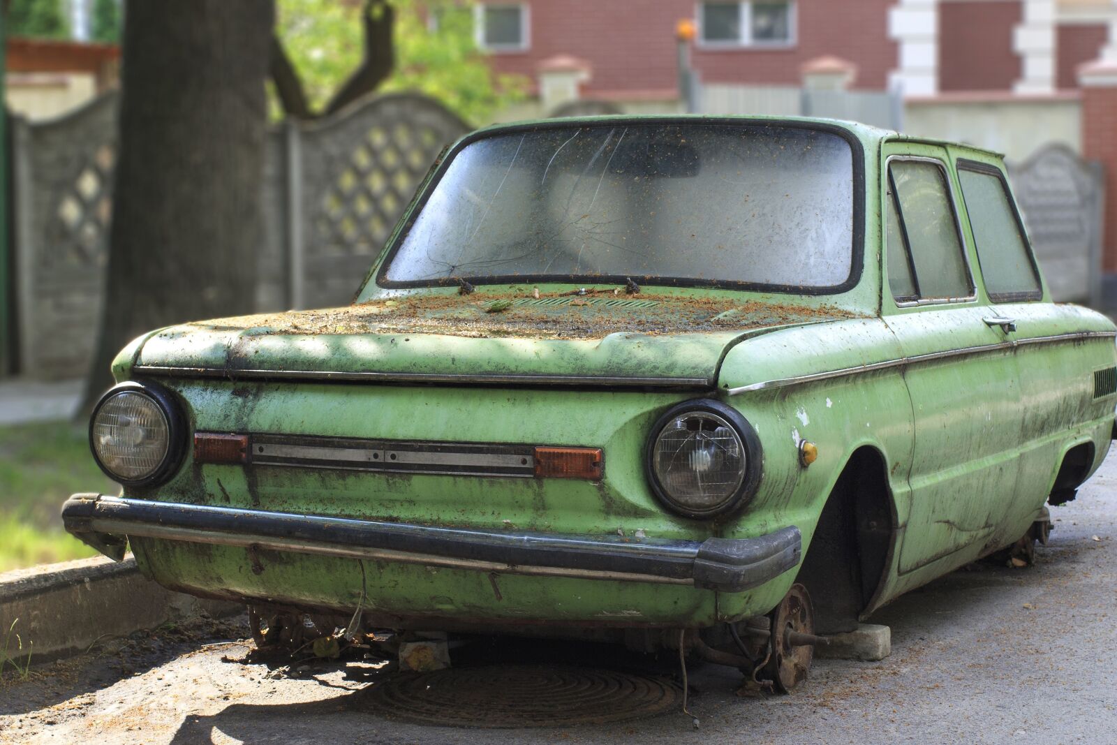 Canon EOS 100D (EOS Rebel SL1 / EOS Kiss X7) sample photo. Car, rust, vehicle, wreck photography