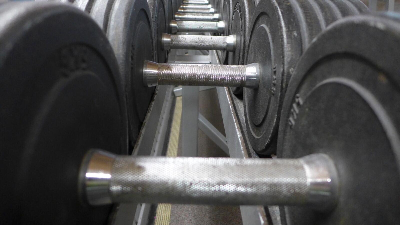 Panasonic Lumix DMC-LX7 sample photo. Dumbbells, body building, fitness photography