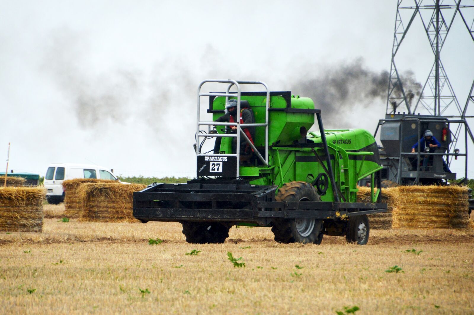 Nikon D3200 sample photo. Combine harvesters, race, farm photography