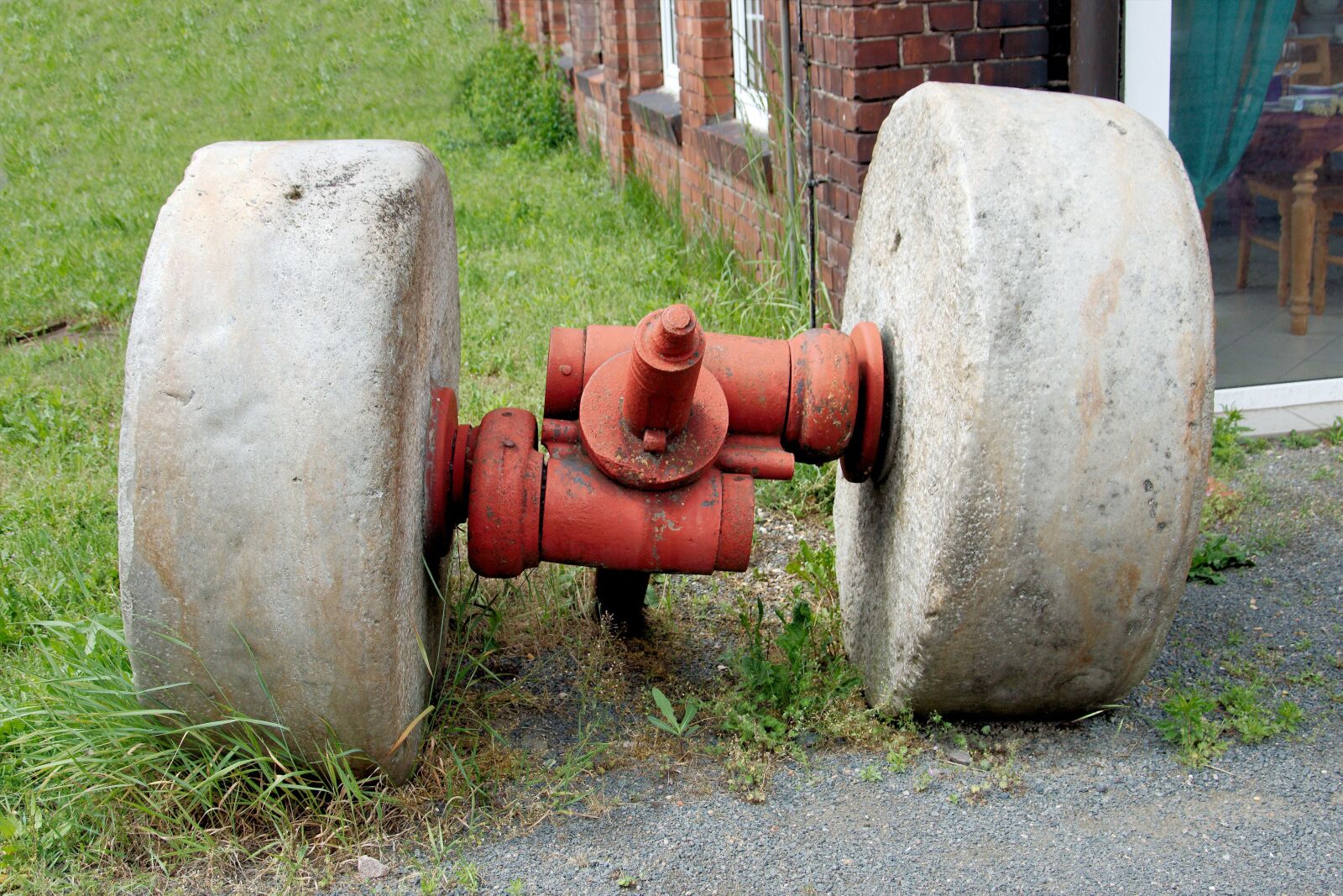 Nikon D3200 sample photo. Grinder, grinding stones, historically photography