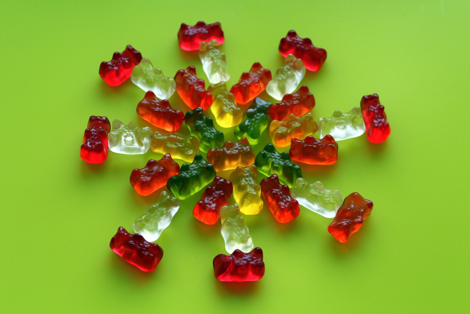 Canon EOS 1200D (EOS Rebel T5 / EOS Kiss X70 / EOS Hi) sample photo. Jelly beans, bears, colorful photography
