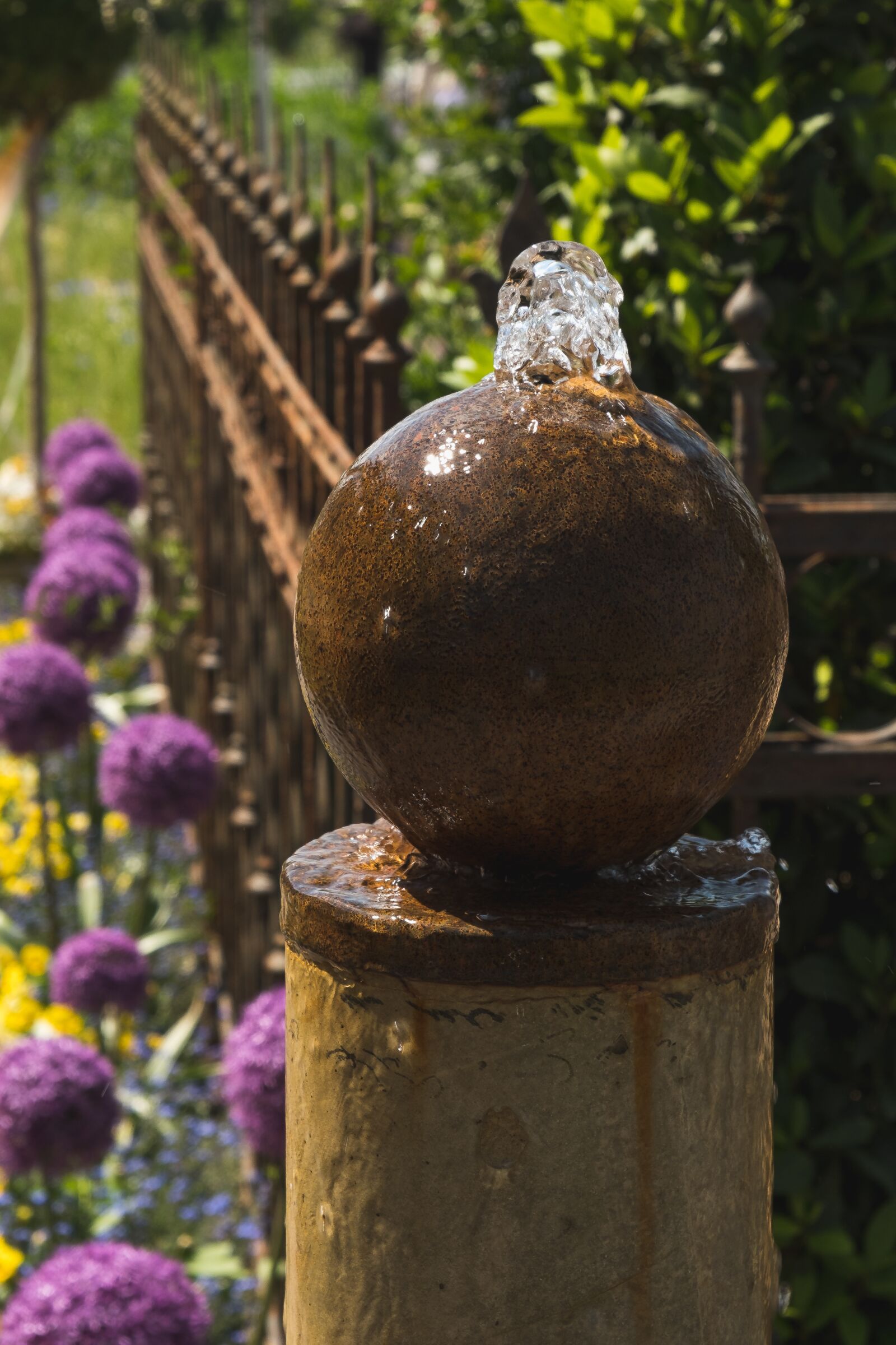 Fujifilm X-T2 sample photo. Garden, water, fountain photography