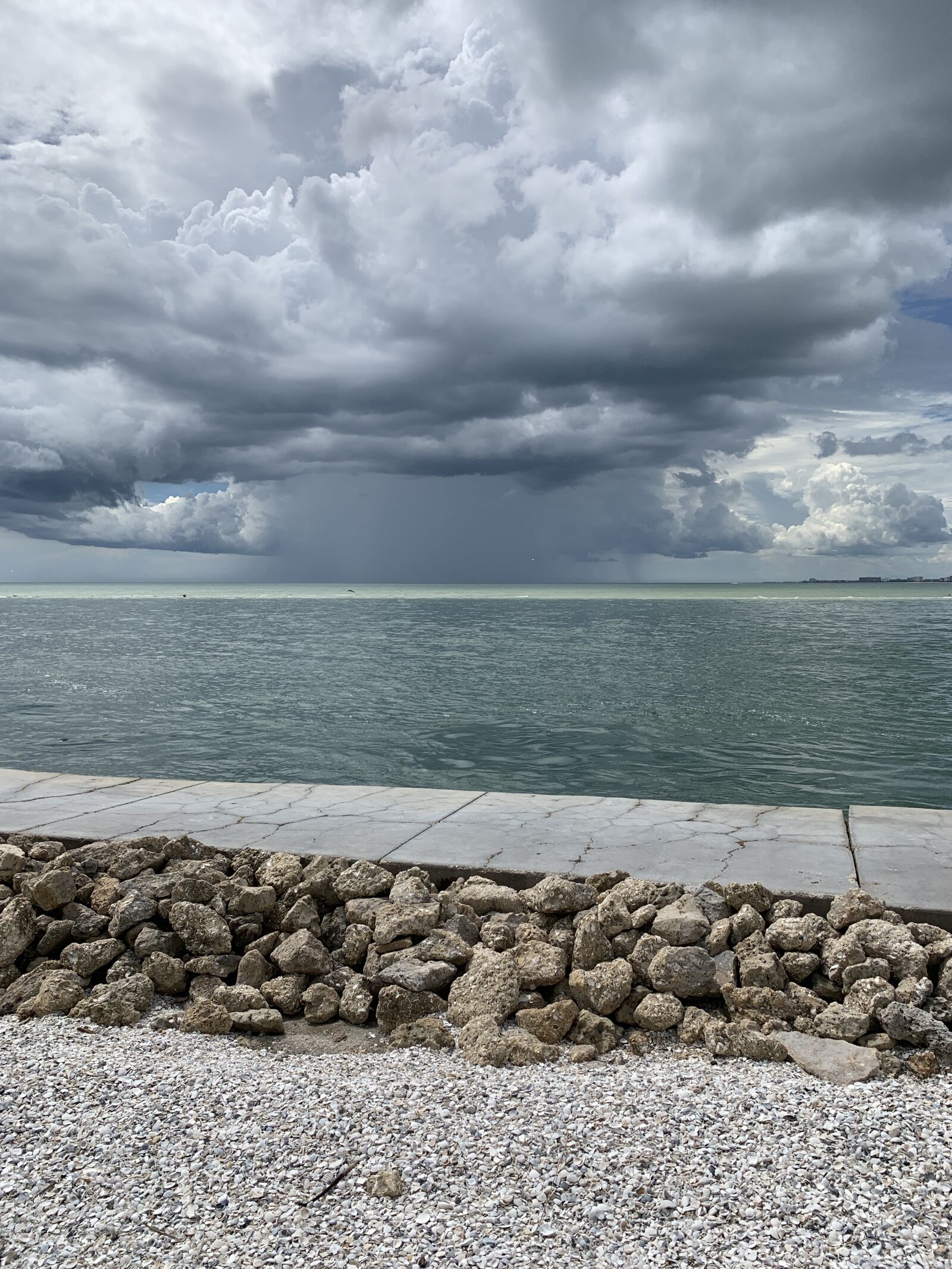 iPhone XR back camera 4.25mm f/1.8 sample photo. Storm, beach, gulf photography