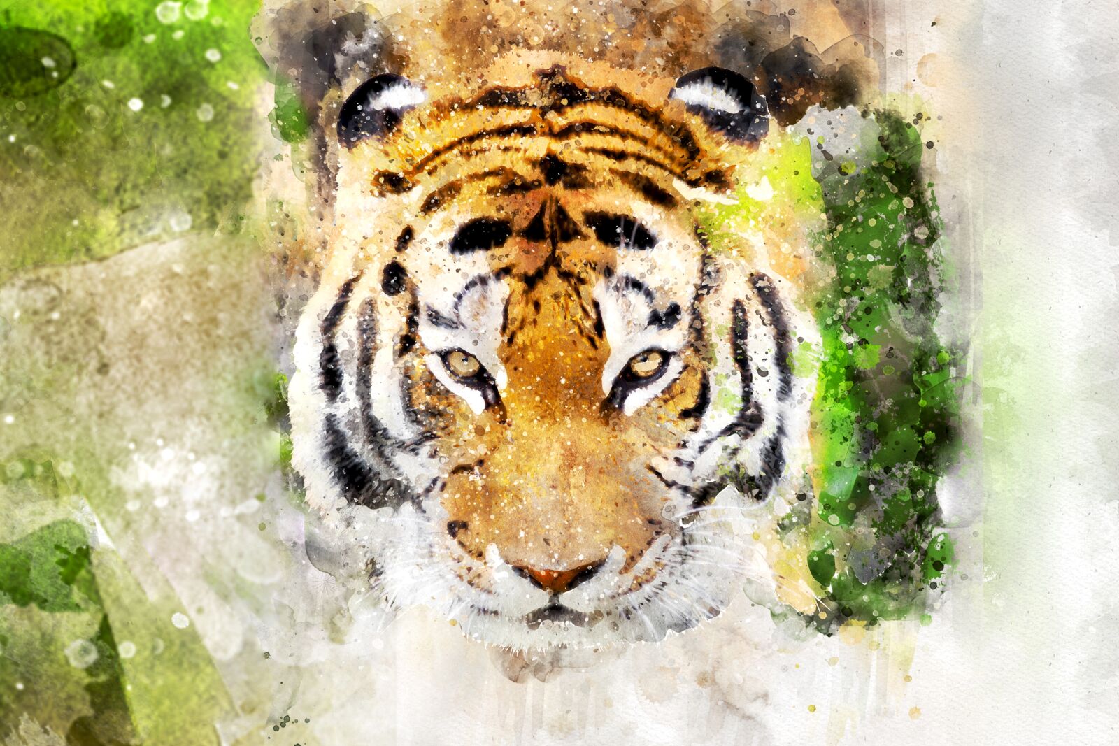 Canon EOS 7D sample photo. Lion, watercolor, colorful photography