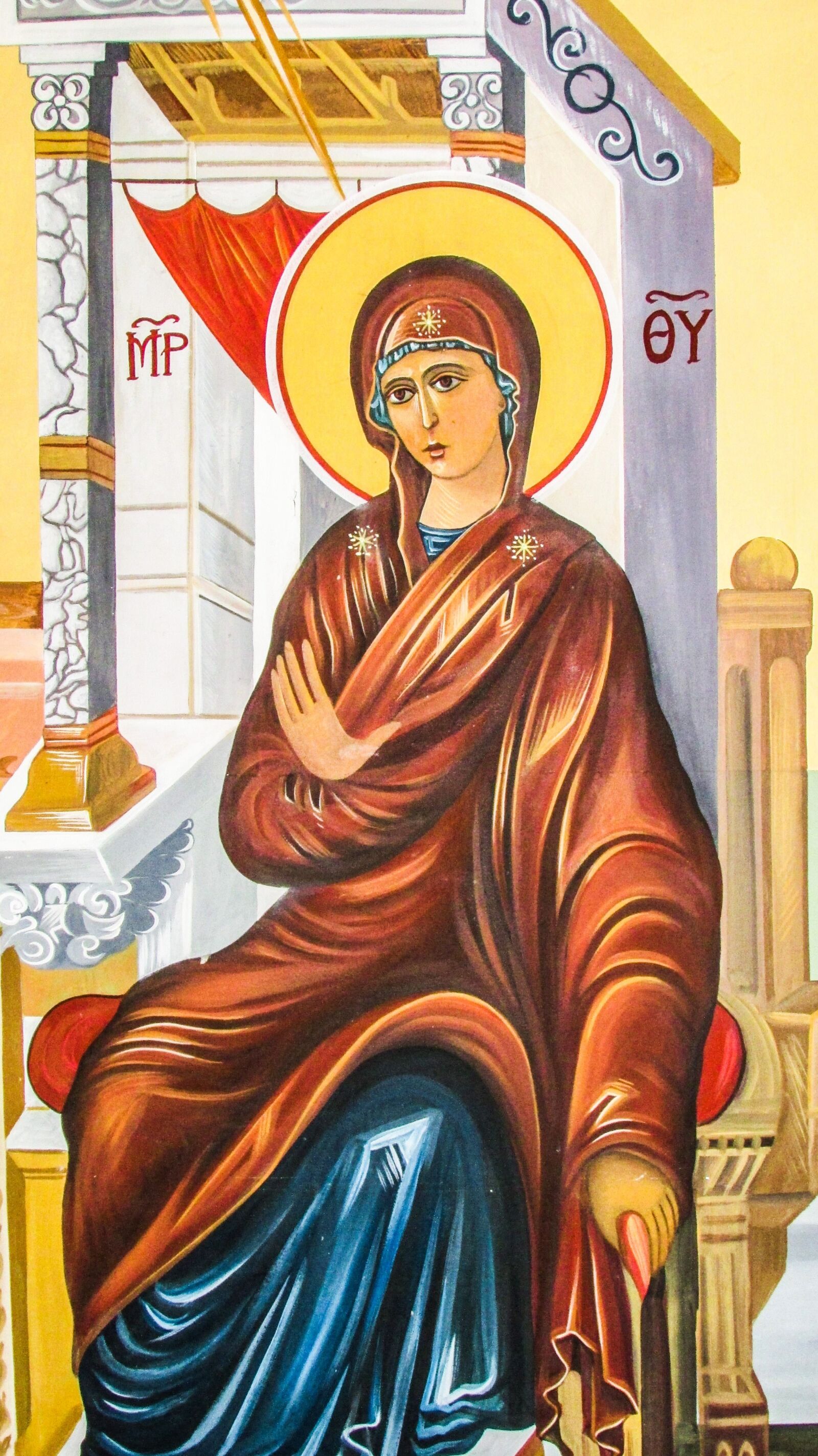 Canon PowerShot SX400 IS sample photo. Panagia, virgin mary, iconography photography
