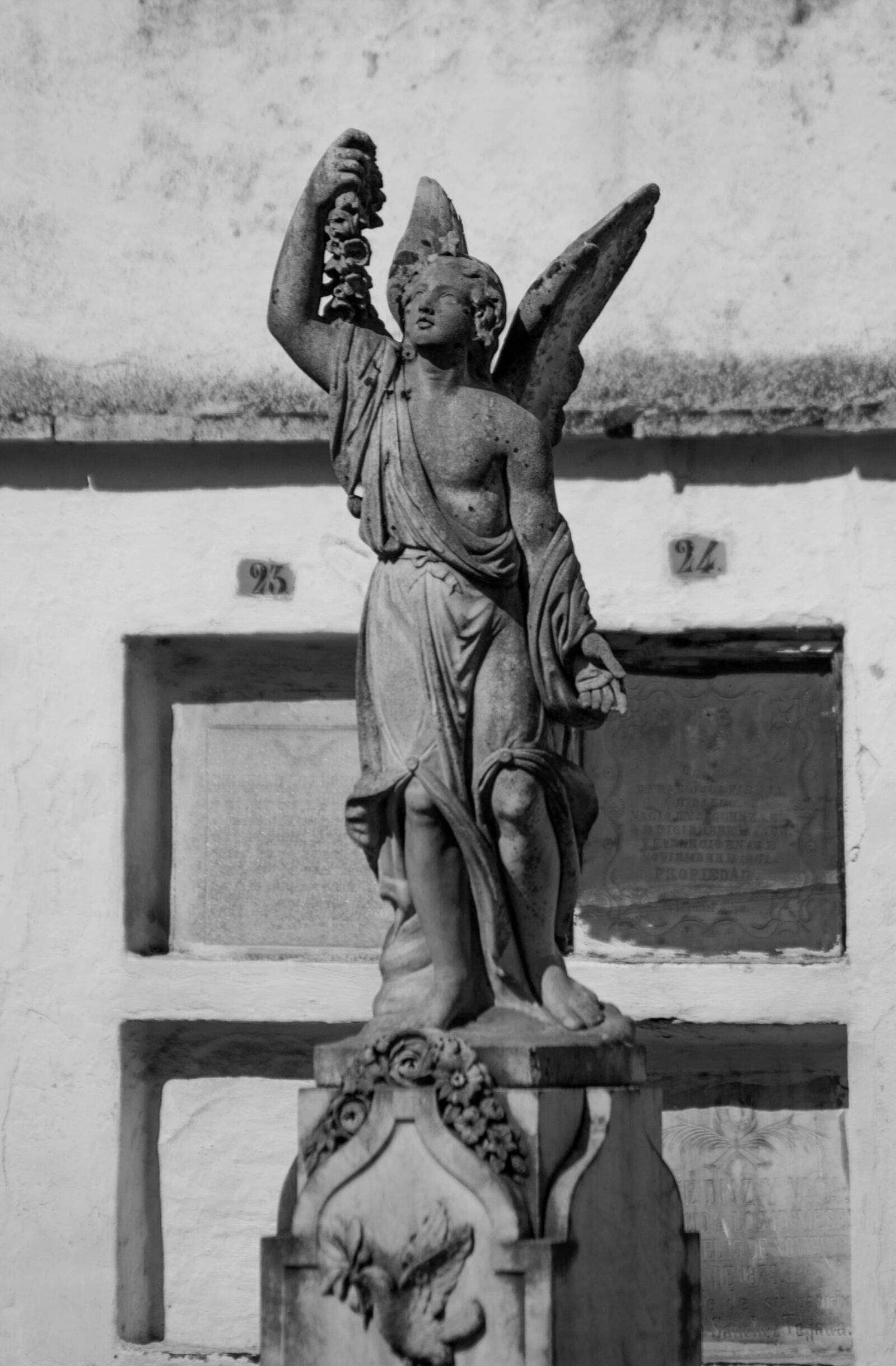 Nikon D3100 sample photo. Angel, statue, figure photography