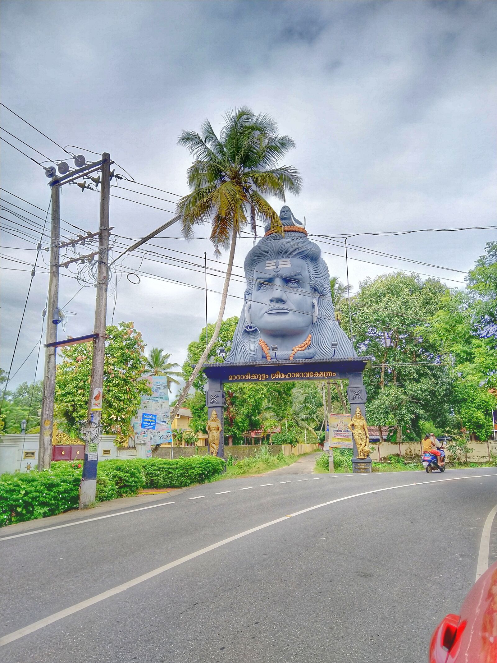 HMD Global Nokia 7 plus sample photo. Road, god shiva, sky photography
