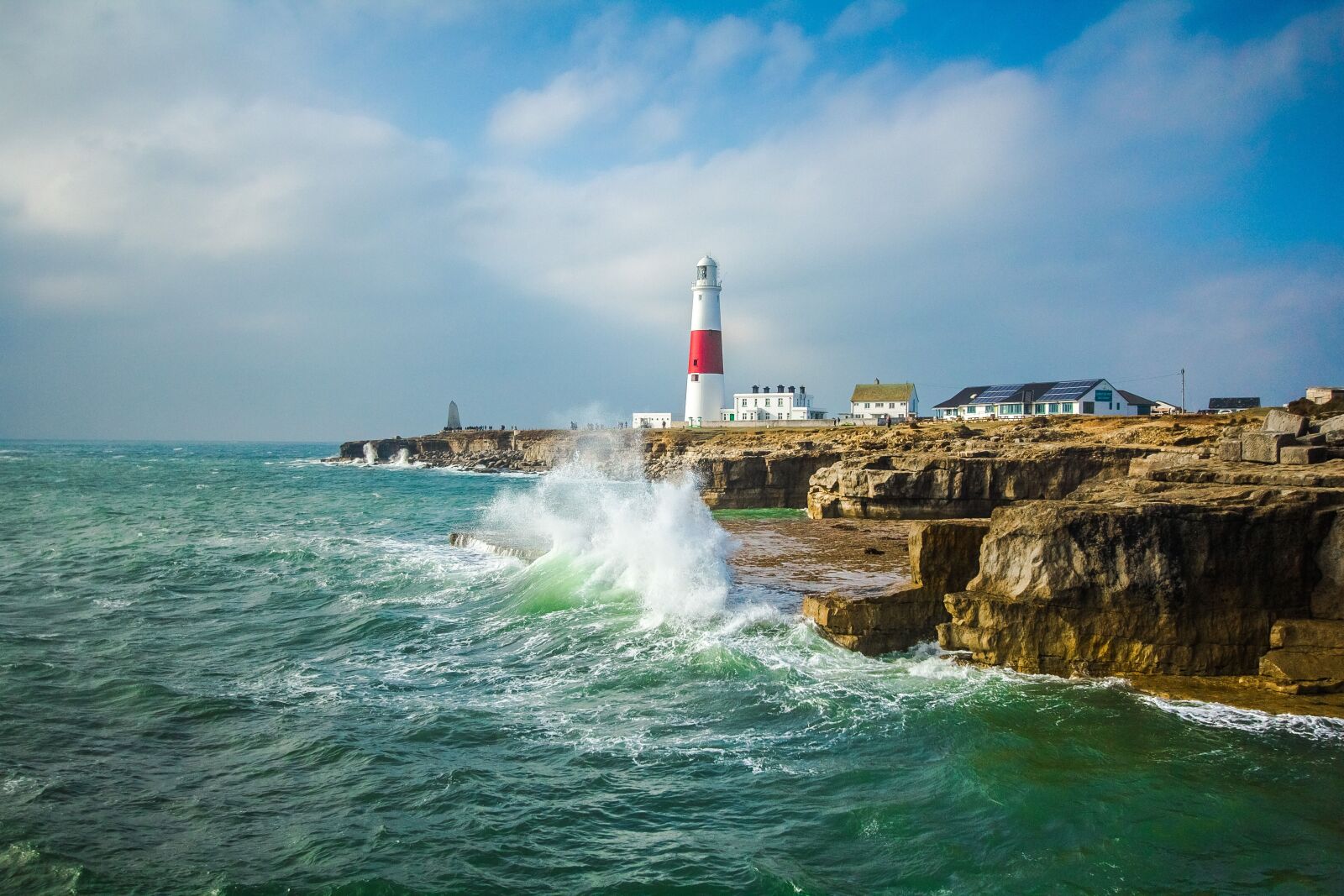 Canon EOS 60D sample photo. Lighthouse, ocean, waves photography