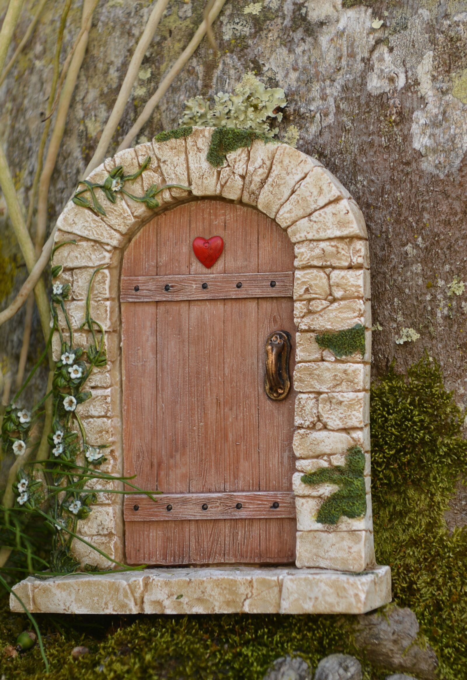 Nikon D4 sample photo. Fairy door, tree, door photography