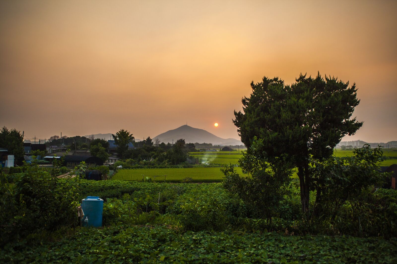 Canon EOS 5D Mark II sample photo. For the village, sunrise photography