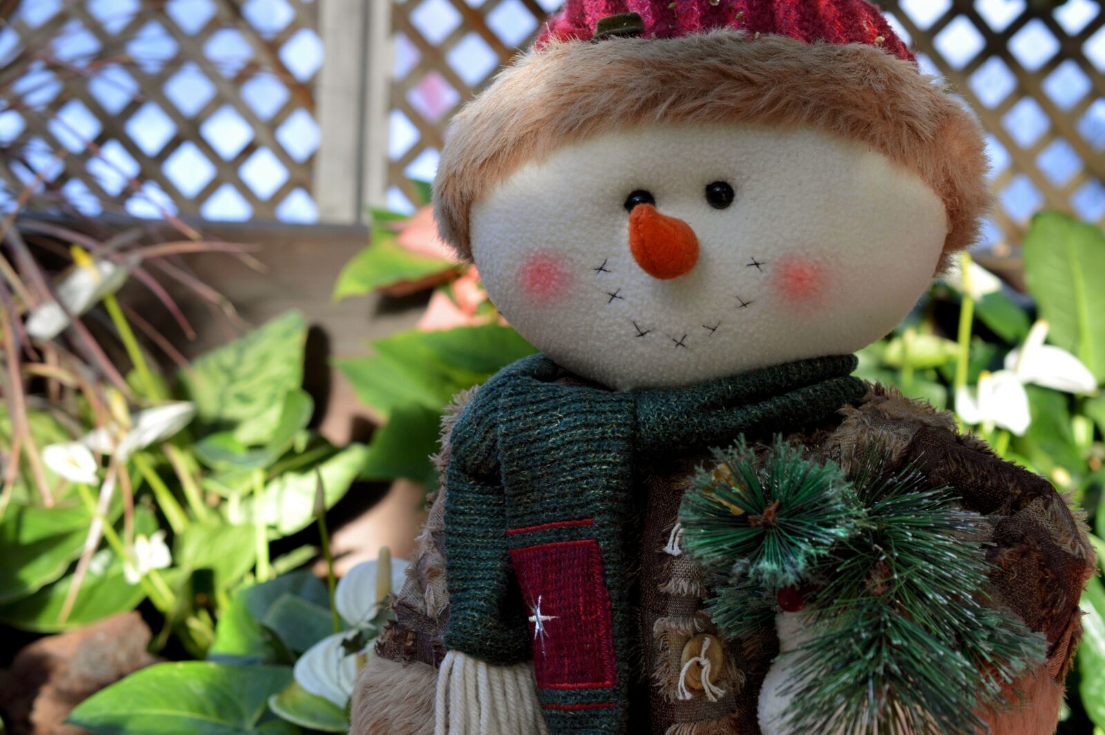 Nikon D3200 sample photo. Snowman, winter, christmas photography