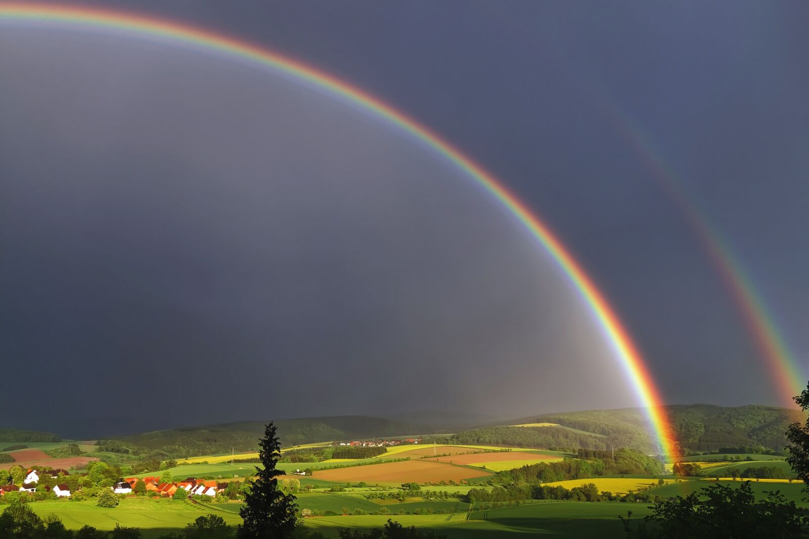Canon PowerShot S95 sample photo. Weather photography, rainbow, nature photography