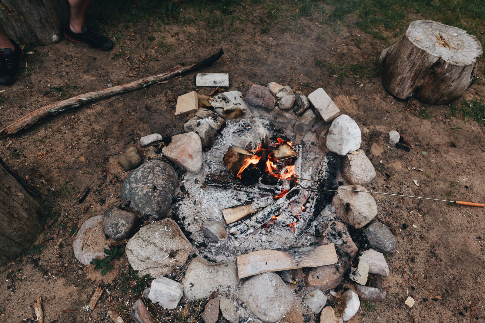 Canon EOS 5D Mark II + Canon EF 24-70mm F2.8L II USM sample photo. Camp, camping, fire, firepit photography
