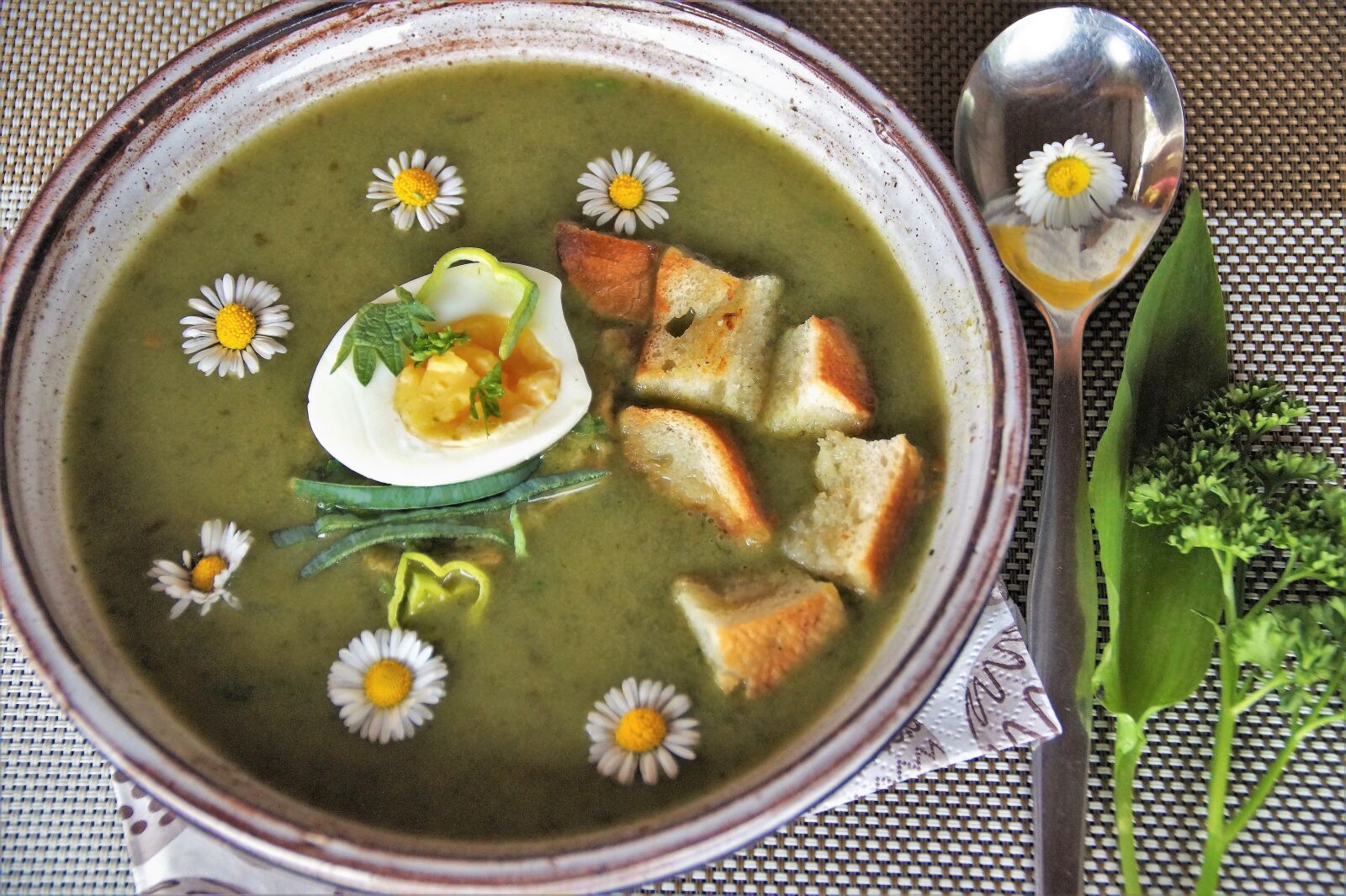 Sony SLT-A58 sample photo. Vernal, soup, herb photography