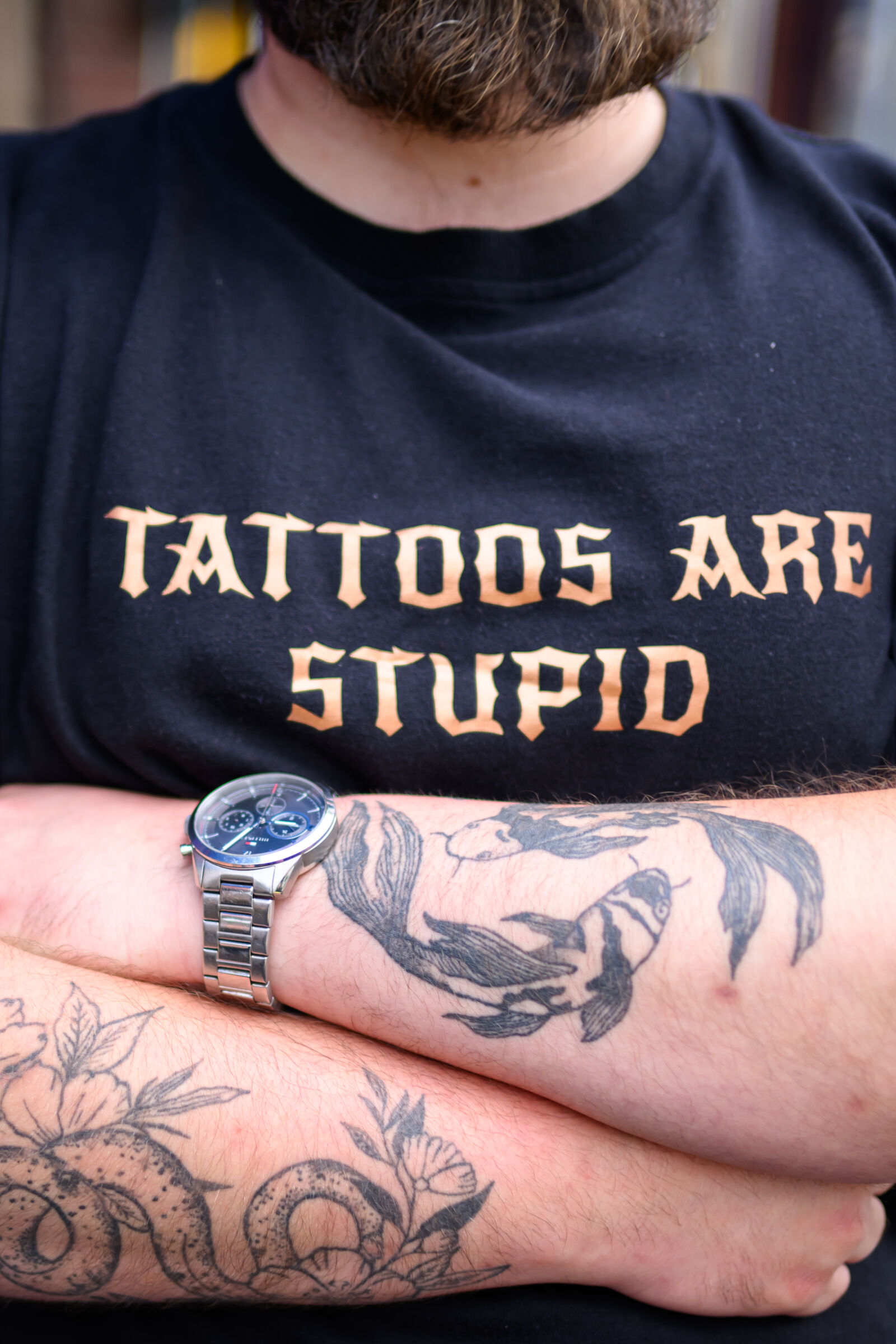 Nikon Nikkor Z 35mm F1.4 sample photo. Stupid tattood photography