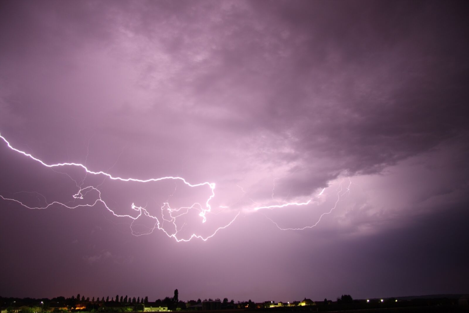 Canon EOS 40D sample photo. France, thunderstorms, lightning photography