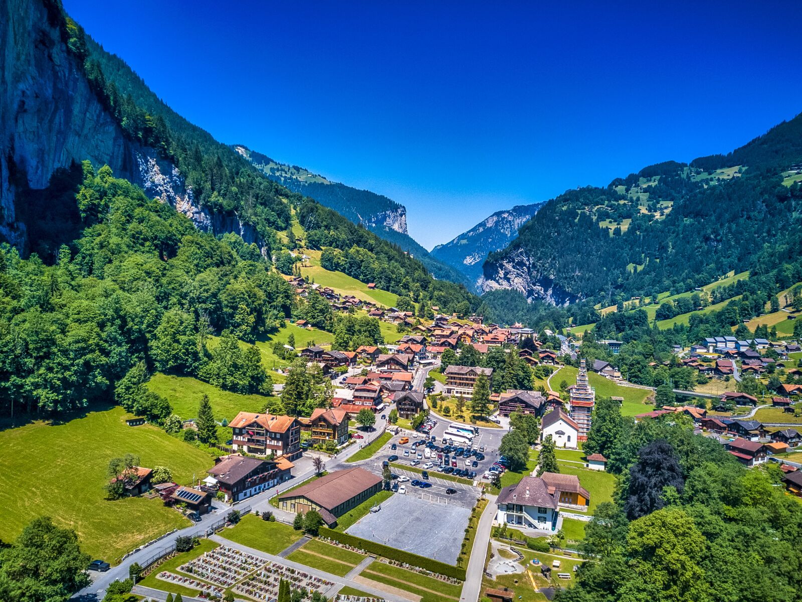 DJI FC220 sample photo. Lauterbrunnen, switzerland, mountains photography