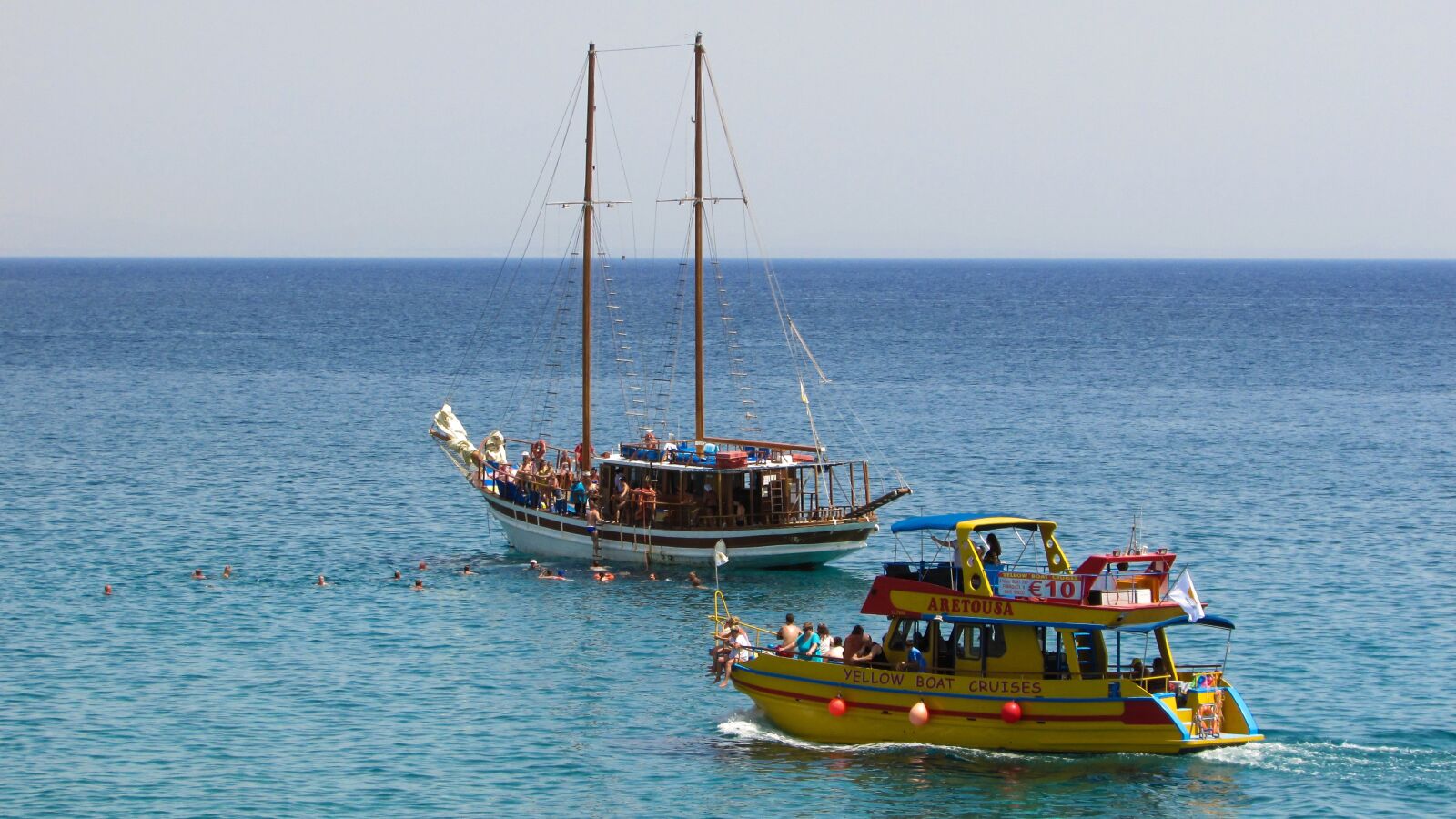 Canon PowerShot SX400 IS sample photo. Cyprus, cruise boats, vacation photography