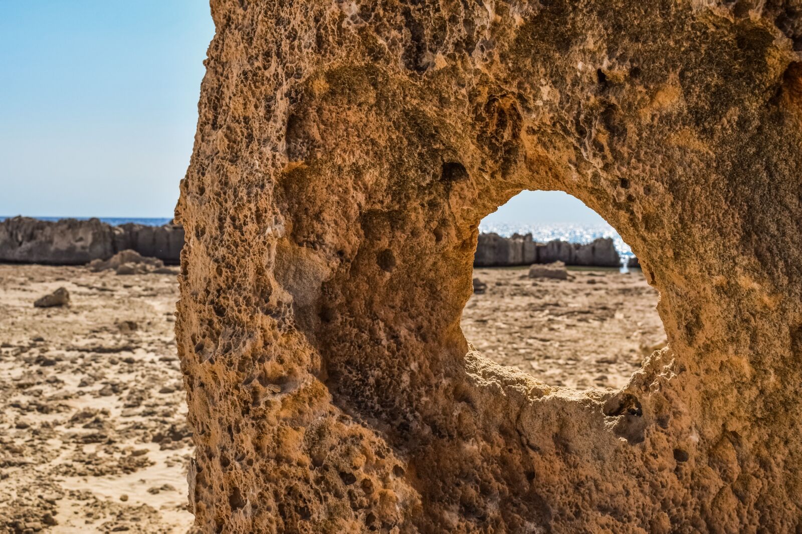 Nikon D3300 sample photo. Rock formation, hole, window photography