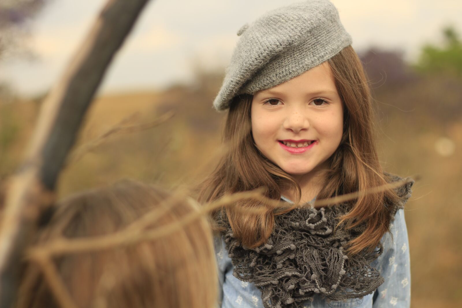 Canon EOS 700D (EOS Rebel T5i / EOS Kiss X7i) + Canon EF 50mm F1.8 II sample photo. Child, beret, cold photography