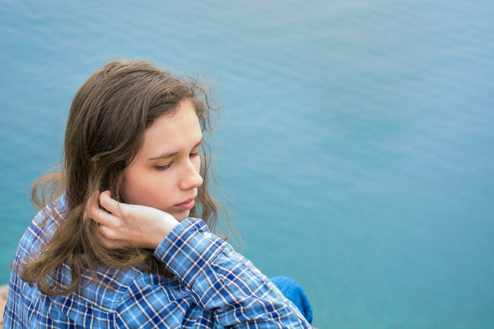 Nikon D7100 sample photo. Girl, sea, teenager photography