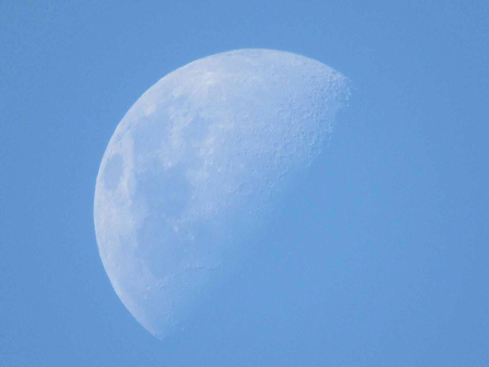 Canon PowerShot SX530 HS sample photo. Sky, blue sky, moon photography