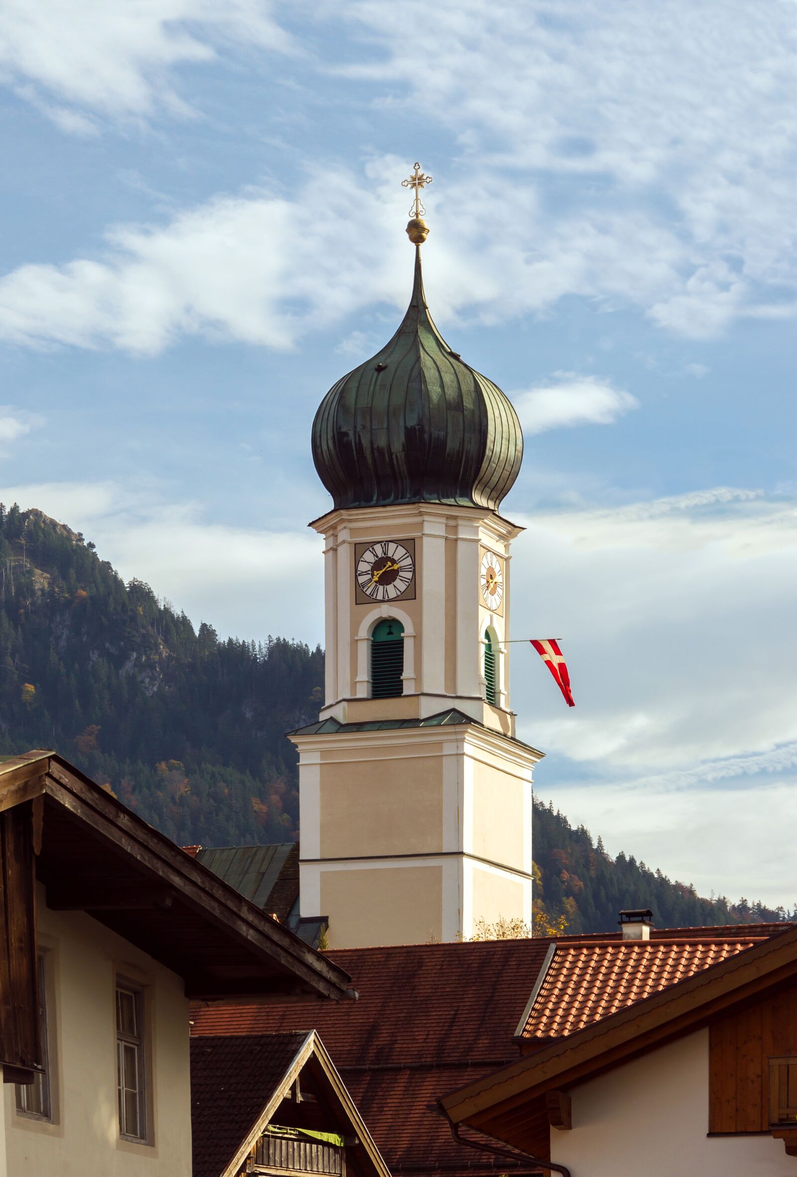 Sony Alpha DSLR-A550 sample photo. Bell tower, oberammergau, bavaria photography